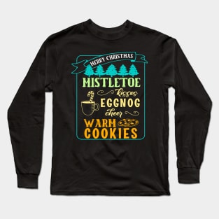 Eggnog Christmas Wishes Egg Nog Day Long Sleeve T-Shirt